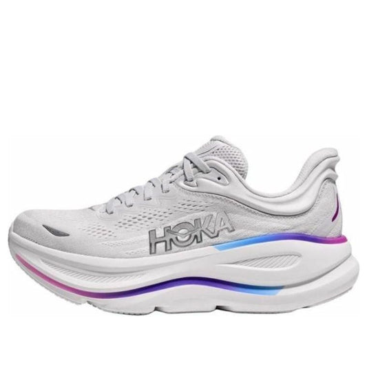 HOKA ONE ONE Bondi 9 Wide 'Gris Cósmico Blanco' - Mujer
